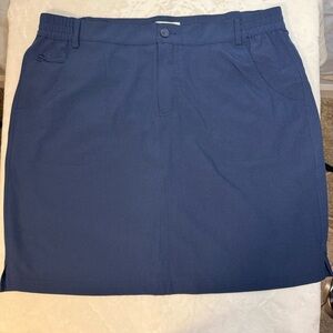 Tilley Navy Blue Performance Hiking Skort Skirt Size L